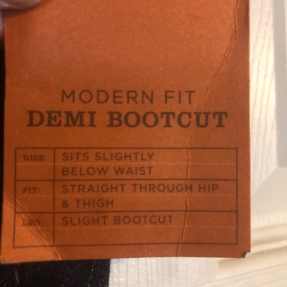 SONOMA NWT 6 Short Modern Fit Demi Bootcut Dark Wash Denim Blue Jeans Straight - Picture 4 of 11